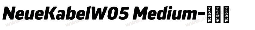 NeueKabelW05 Medium字体转换